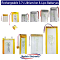 3.7v 25mAh, 100mAh, 420mAh, 450mAh, 650mAh, 800mAh, 850mAh, 1000mAh, 3000mAh, 5000mAh, 10000mAh, (Lithium) Li-ion Battery Battery for Power Ban Case or Arduino Projects and Drones. 