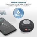 TaoTronics Bluetooth Shower Speaker, Water Resistant Portable Wireless Shower Speaker (Crisp Sound, Build-in Microphone for Hands-Free Calling, Solid Suction Cup, 6hrs Play Time, Control Buttons). 