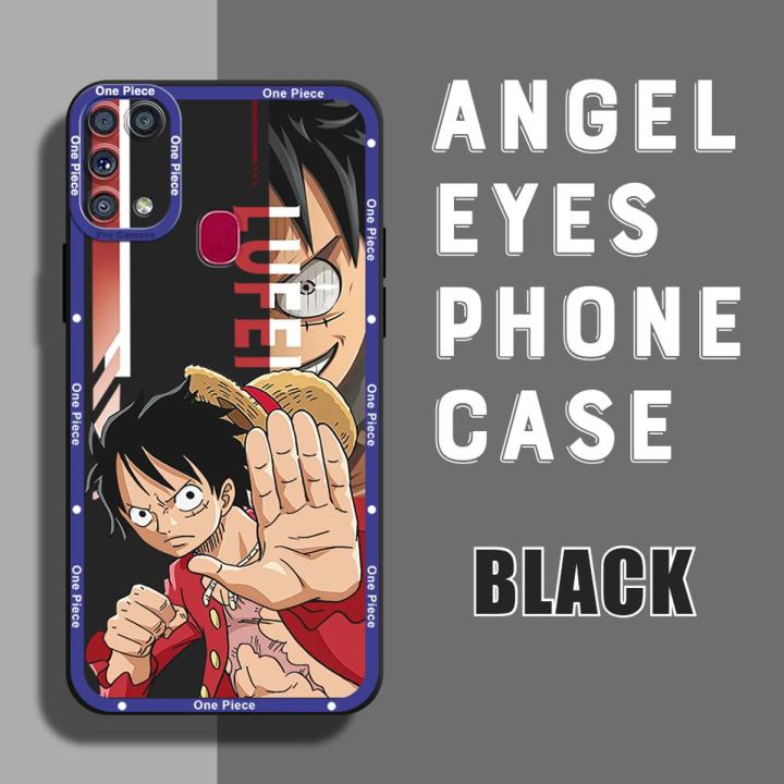 YYDS for Samsung Galaxy M31 Back Cover Handsome Monkey D Luffy Shockproof Soft Ultra Thin Rubber Phone Case Full Lens Precision Hole Protection Cover