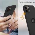 iPhone 13 Pro Max Black Soft Silicon Back Cover. 