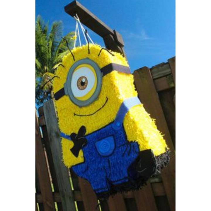 Minion themed/ shaped character empty pinata for kids/ children birthday parties