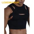Men Tank Top Men's Street Fashion Stylish Comfortable Quick-drying Sleeveless Vest Two-piece Layered Tank Top. 