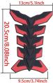 Motorcycle Fuel Tank Decals 3D Rubber Protector Pad Sticker Red. 