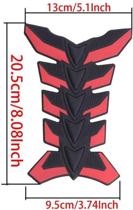 Motorcycle%20Fuel%20Tank%20Decals%203D%20Rubber%20Protector%20Pad%20Sticker%20Red%20-%20Image%205