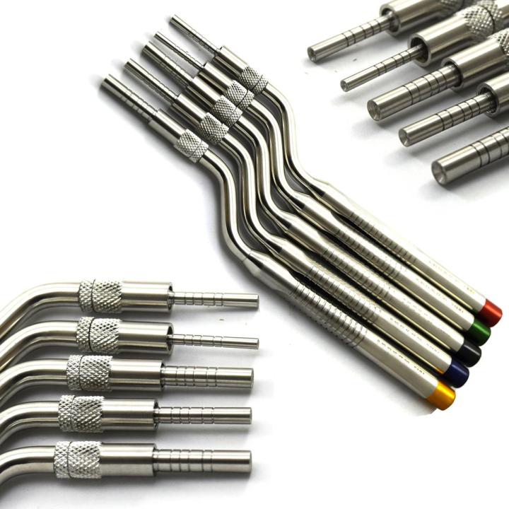 Premium Quality Sinus Lift Osteotomes Curved Offset Concave Dental Bone Implant Ostetome Set of 5