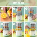 Multifunctional Electric Rechargeable Juicer Orange Squeezer Citrus Press Lemons, Portable USB Charging Electric Juicer Wireless. 