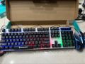 AOC KM100 Cool Backlit Keyboard and Mouse Combo Ergonomic Waterproof Keyboard Color Backlight for Computer PC Laptop  Extra 2% Off. 