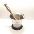 sIZE # 1 Stainless Steel Langri Danda / Kootna / Chattu Watta, Stainless Steel Mortar and Pestle Grinding Bowl For Spices | Herbs |Nuts | Seeds | Medicines | Food Items. 