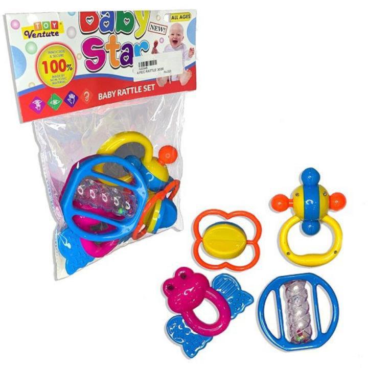 MiniMe Pcs Rattle Teether Toys For Babies Infant Developing