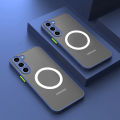 Magsafe Phone Case for Samsung Galaxy S24 Ultra S23 S22 S21 plus S20 FE A54 A14 A53 A54 A52 A34 A24 A52S Wireless Charge Cover. 