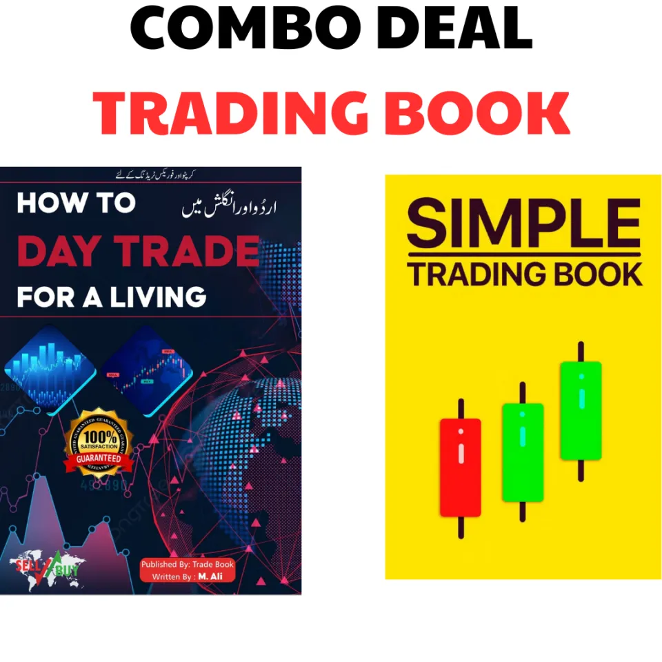 Pack Of 2 Best Trading Book Basic To Advance Level - How To Day Trade Note  Book -
