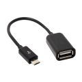 OTG Cable for Micro USB -Black. 