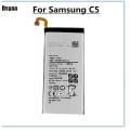 Samsung C5 (SM-5000) Battery Replacement EB-BC500ABE with 2600mAh Capacity-Silver. 