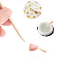 100pcs Wooden Cuticle Pusher Remover Nail Art Design Orange Wood Sticks Tools MJ. 