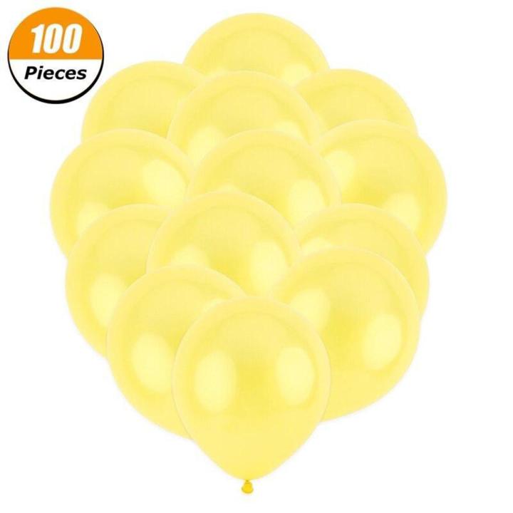 BBty 100Pcs/Lot Birthday Balloons 1.2G 10Inch Latex Balloons   Red Pink Blue Pearl Wedding Party Balloon Ball Kids Toys Air Ballon