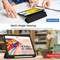 iPad mini 6 2021 Cover with Pencil Holder, Trifold Stand Protective Case. 