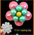 Flower Shape Balloon Clip Happy Birthday Decoration Birthday accessories Balloons for Birthday , Anniversary , Engagement , Bridal Shower and Baby Shower Decoration For birthday balloons Happy Birthday Decoration (Pack of 4). 