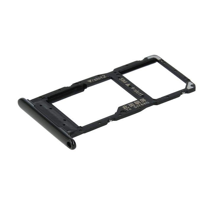 Huawei P Smart 2019 SIM Tray Sim Jacket Sim Slot Sim Door For P Smart 2019 - Black