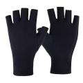 Summer Ice Silk Half Fingers Gloves Women Breathable Thin Fingerless Gloves Outdoor Riding Driving Gloves Sunscreen Mittens. 