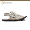 Balochi Chappal / Sandal – Chawat – Gents – Genuine Leather – Off White – Soft Insole – Thick Tyre sole – Art 728. 