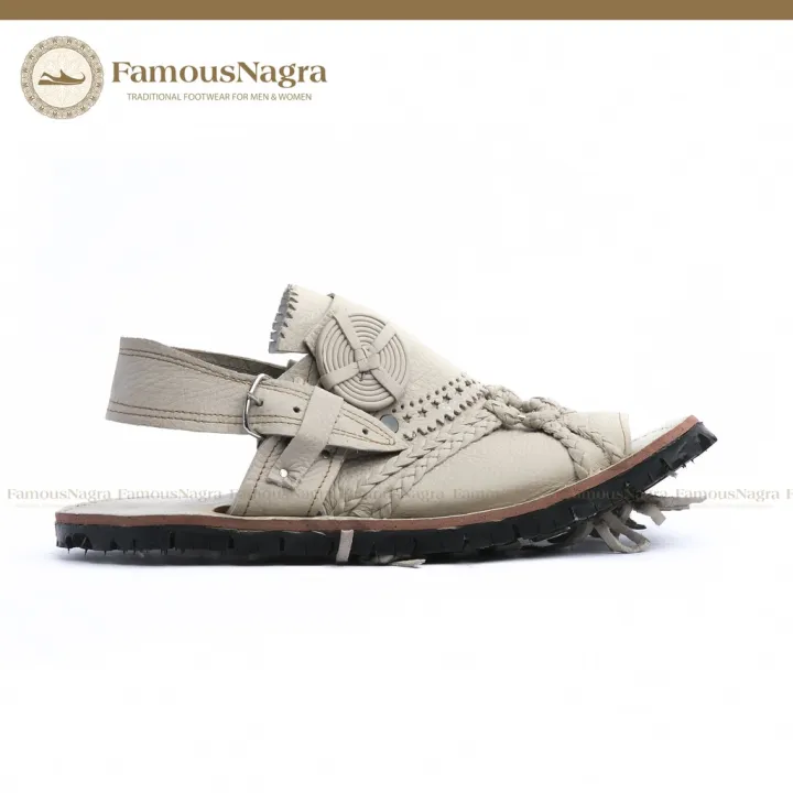 Balochi%20Chappal%20/%20Sandal%20%E2%80%93%20Chawat%20%E2%80%93%20Gents%20%E2%80%93%20Genuine%20Leather%20%E2%80%93%20Off%20White%20%E2%80%93%20Soft%20Insole%20%E2%80%93%20Thick%20Tyre%20sole%20%E2%80%93%20Art%20728%20-%20Image%204