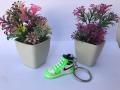 4Pcs Air Jordan Shoes Sneakers Keychain (PACK of 4) - (Black/Purple/Pink/Green) PVC Keychains- AirKick Mini Keychain: Sneaker - Inspired Style for Your Everyday Keys (PACK of 04). 