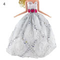 Doll Long Dress Smooth Surface Delicate Craft Replaceable Girl Doll Wedding Dress for Children. 