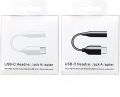 Original USB Type C Headphone Jack adapter,Type C to 3.5mm Female Earphone aux audio Connector adapter for Huawei HTC Moto Galaxy. 