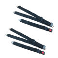 Pack of 2 Car Seat Belts Set - Universal 2 Peaces Black Colour Front Seats Belts. 