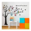 Big Size Black Family Tree  Wall Paper   Wall Sticker Room DIY Wall Art Colorful Wall Decor Removeable PVC Wall Decal. 