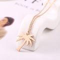 RIR Women Dainty Gold Palm Tree Necklace Stainless Steel Coconut Pendant Necklaces Minimalist Plant Jewelry. 