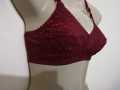 Premium Quality Cotton Maroon Bra With Imported Material Non Padded for Girls Wire Bras Single Color Brazier Underwear Blouse Undergarments for Women for Girls. 