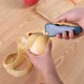 Two-way folding portable fruit and vegetable peeler two-in-one. 