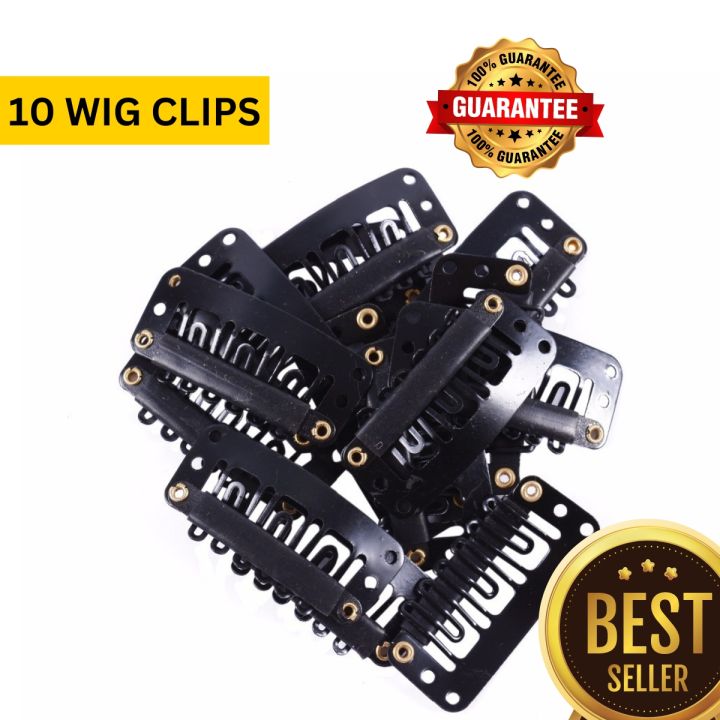 10 Wig Clips 10 Pieces/Set Black Hair Extension Clip 10 Wig Clips 10 Pieces/Set Black Hair Extension Clip