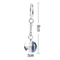 Full Moon Keychain Earth Solar System Planet Nebula Sphere Crystal Ball Glass Double Side Pendant Astronomy Space Jewelry Gift. 