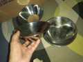 Large 3 Pcs Tasra Pyali Steel Katori Deep Bowls 8 inches 250ml. 