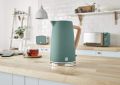 Swan Nordic Jug Kettle, 1.7 Litre, Pine Green, Rapid Boil, Wood Effect Handle, Scandi Design, Soft Touch Housing and Matte Finish, 3kw, SK14610GREN Note.(handle color miner damage). 