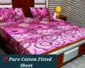 Pure cotton Bedsheet | Export Quality Fitted Bedsheet | King Size Printed Bed sheet. 