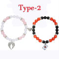 RelaxHazbin Angle Bracelets for Couples Best Friend His and Her Anime Merch Cosplay Matching Bracelets Gifts for Women Men. 