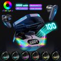 Timack® X15 Air Buds TWS Earbuds - Airdots Gaming Earphone Bluetooth Wireless Gaming EarBuds Earphone Bluetooth V5.0 Superb Deep Bass Game/Music Mode Sparkle Breathing lights Bluetooth Earphones. 