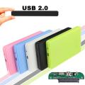 wholesale 2.0 HDD SSD Enclosure 2.5 INCH Plastic External Hard Drive Enclosure SATA to USB  Hard Disk Case. 
