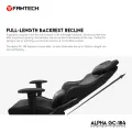 FANTECH ALPHA GC-184 Gaming Chair With 4 Hydraulic Piston Perfectly Ergonomic Wider 2D Armrests Textured Leather Design U-Shaped Neck Pillow. 