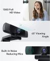 Aukey PC-Lm1E 1080P Webcam w/Dual Noise Reduction Stereo Microphones - Black ( WithOut Box). 