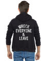 Ace -Black ROMAN Wreck Everyone Fleece Printed Hoodie for Men. 