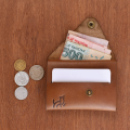 Minimalist Fold Wallet For Men - Genuine leather card holder wallet for men mini, small & slim wallet for men. 