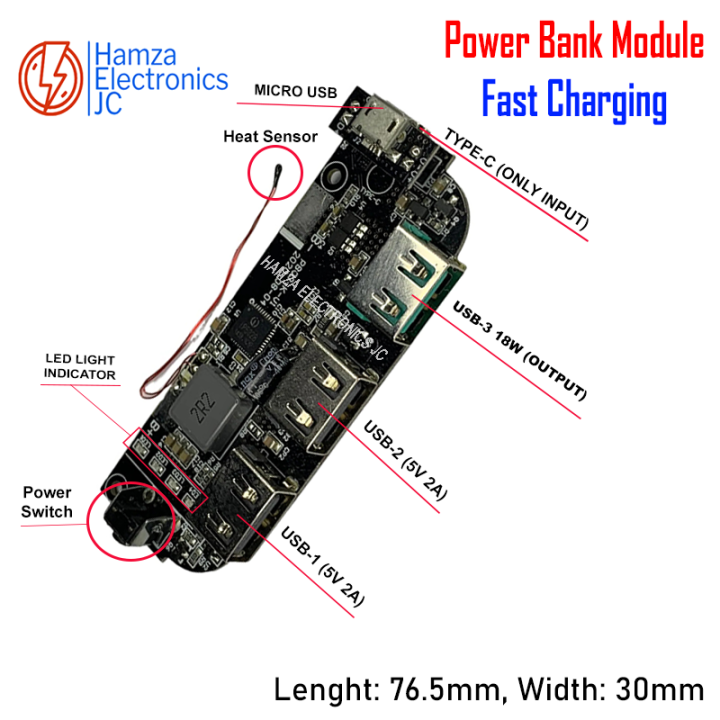 Romoss Original Power Bank Circuit Dual USB Power Bank Module 18650 Battery Charging Control Circuit