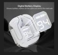 TWS 12 Mini Black Bluetooth Earbuds with Charging Case – Wireless Noise-Cancelling Earphones with Mic for Android & All Phones. 