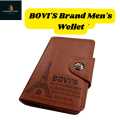 MEN’S FASHION|HOT SELLING |100% Bovis Brand High  Quality Book Style Wallets Plus Cardholder For Men. 