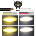 HJG Owl Light For Bike Car Jeeps 3 functions Ullu Style Flashing Option (Waterproof) Fog Light. 