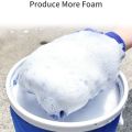 one Sided Microfiber Washing Hand Gloves Car Window Dust Cleaning Glove Household Cleaning Towel Kitchen Accessories - 1PCS. 